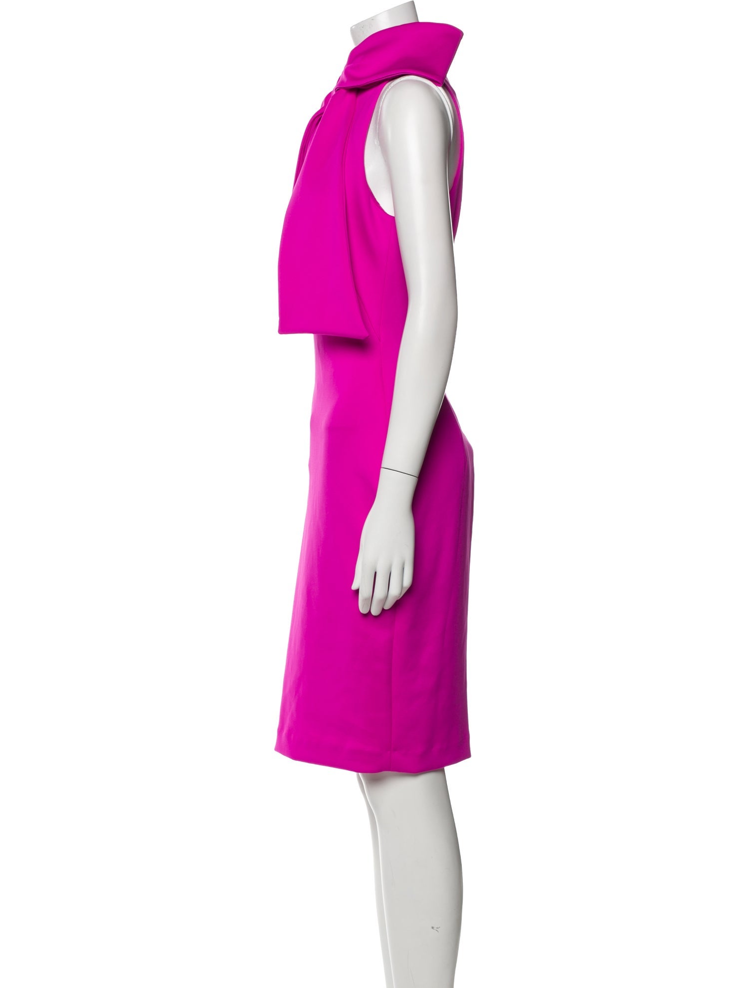 Black Halo Eve by Laurel Berman Mock Neck Knee-Length Dress
