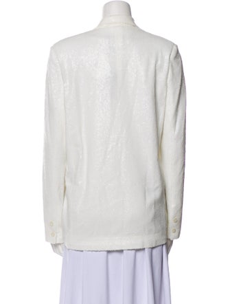 Black Halo Eve by Laurel Berman Nylon Striped Blazer