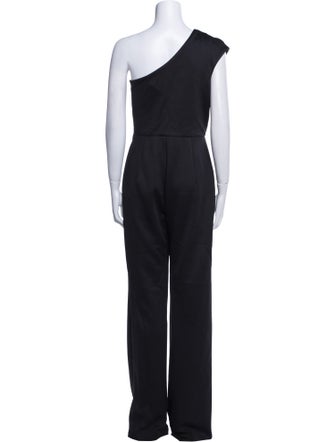 Black Halo Eve by Laurel Berman One-Shoulder Jumpsuit