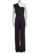 Black Halo Eve by Laurel Berman One-Shoulder Jumpsuit