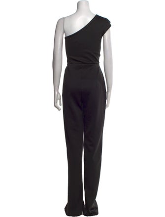 Black Halo Eve by Laurel Berman One-Shoulder Jumpsuit