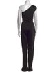 Black Halo Eve by Laurel Berman One-Shoulder Jumpsuit