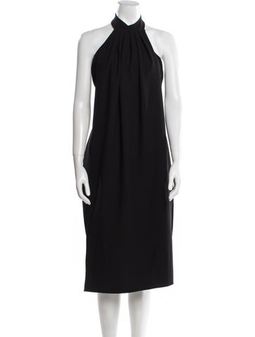 Black Halo Eve by Laurel Berman Dresses Halterneck Knee-Length Dress US 6 | M