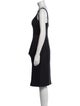 Black Halo Eve by Laurel Berman V-Neck Knee-Length Dress