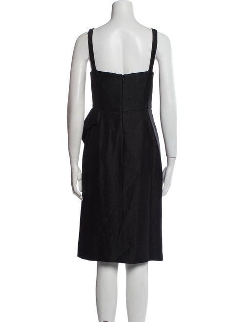 Black Halo Eve by Laurel Berman V-Neck Knee-Length Dress