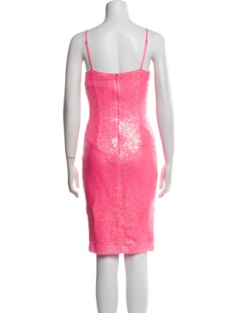 Black Halo Eve by Laurel Berman V-Neck Knee-Length Dress