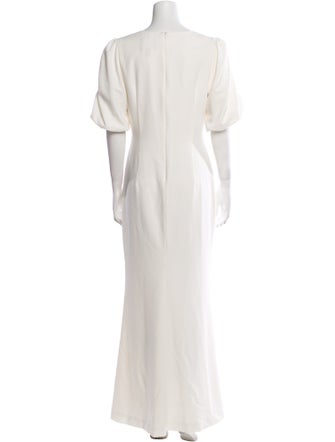 Black Halo Eve by Laurel Berman V-Neck Long Dress