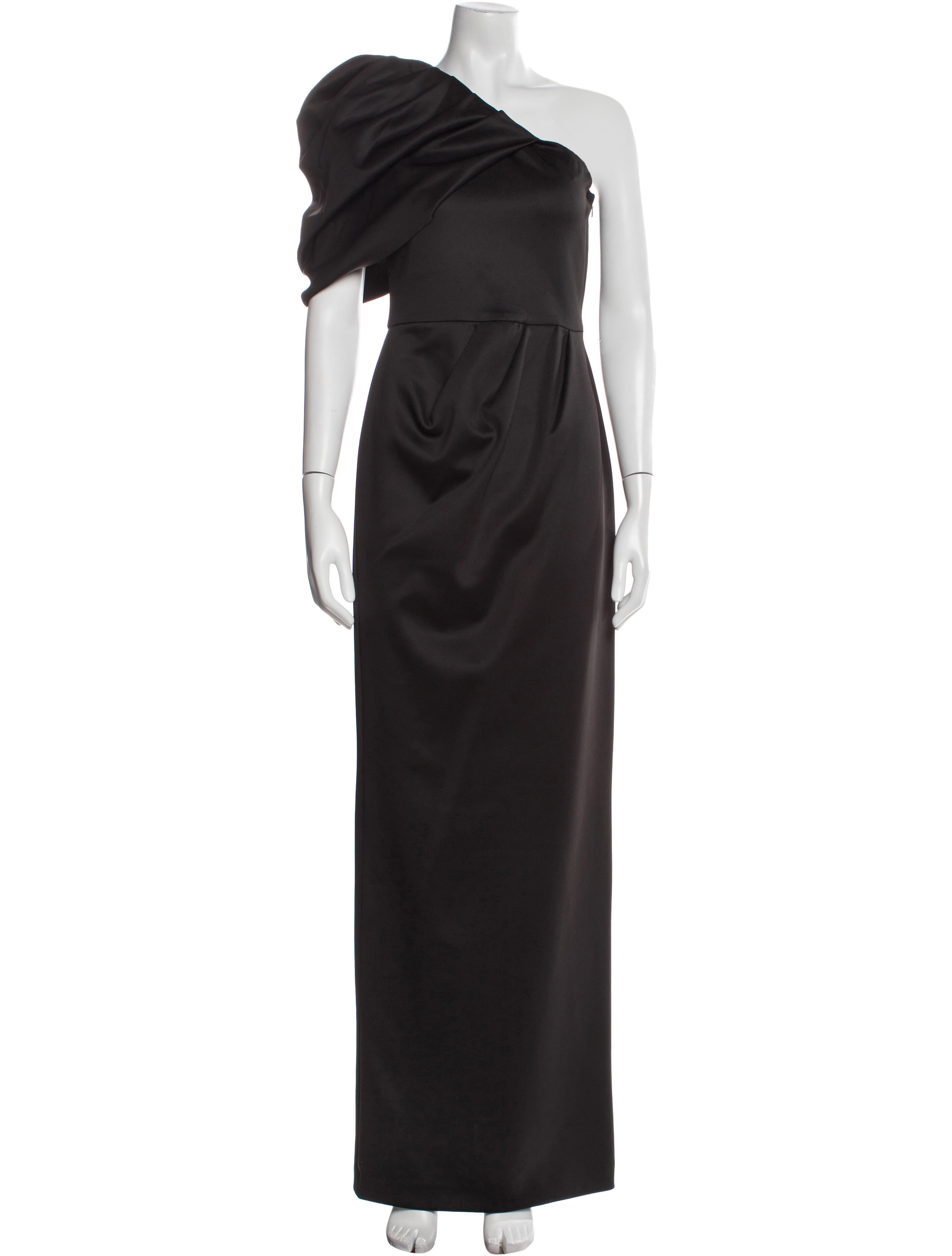 Black Halo Eve by Laurel Berman One-Shoulder Long Dress