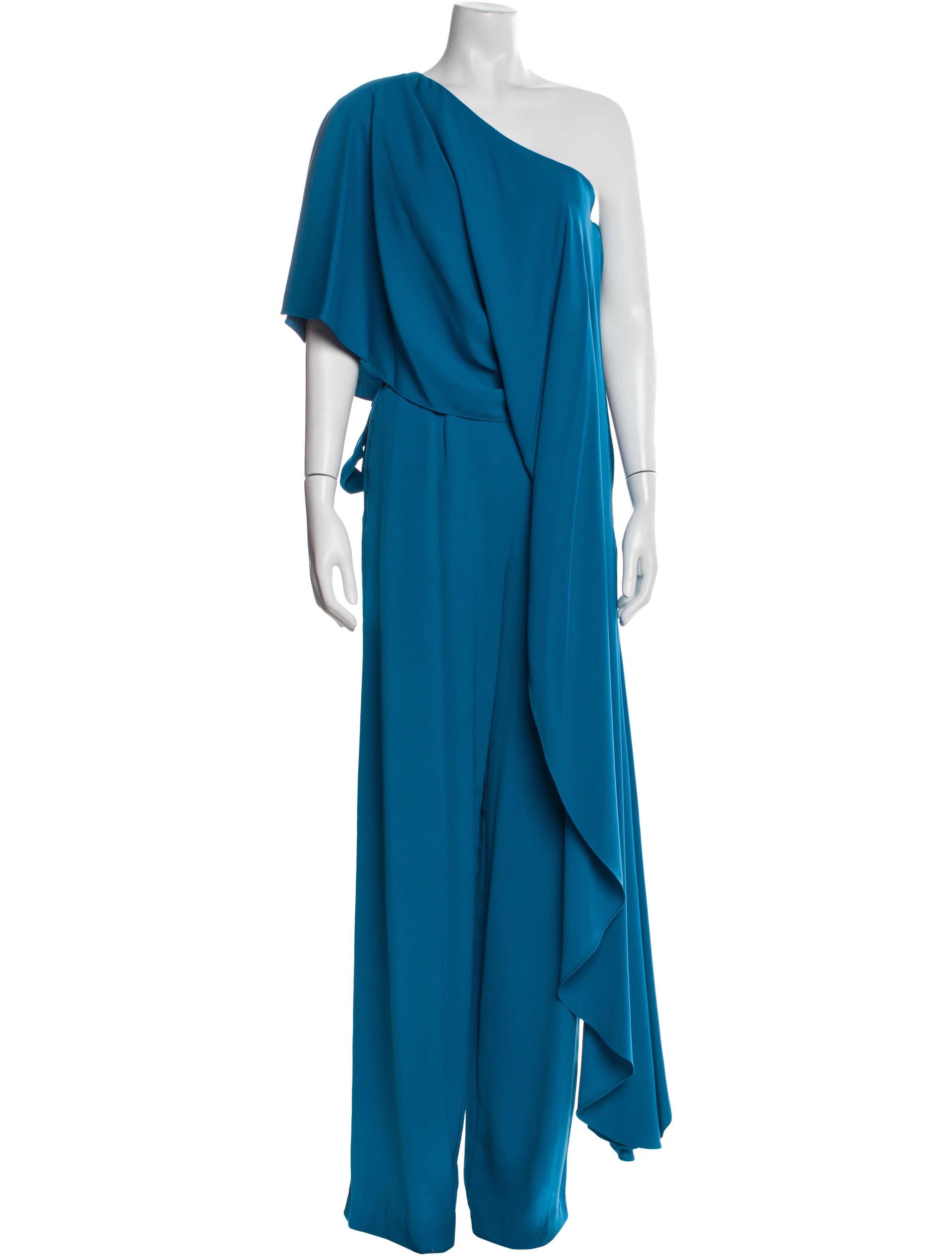 Black Halo Eve by Laurel Berman One-Shoulder Jumpsuit