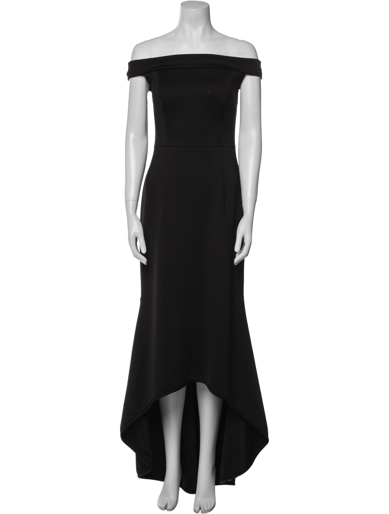 Black Halo Eve by Laurel Berman Off-The-Shoulder Long Dress