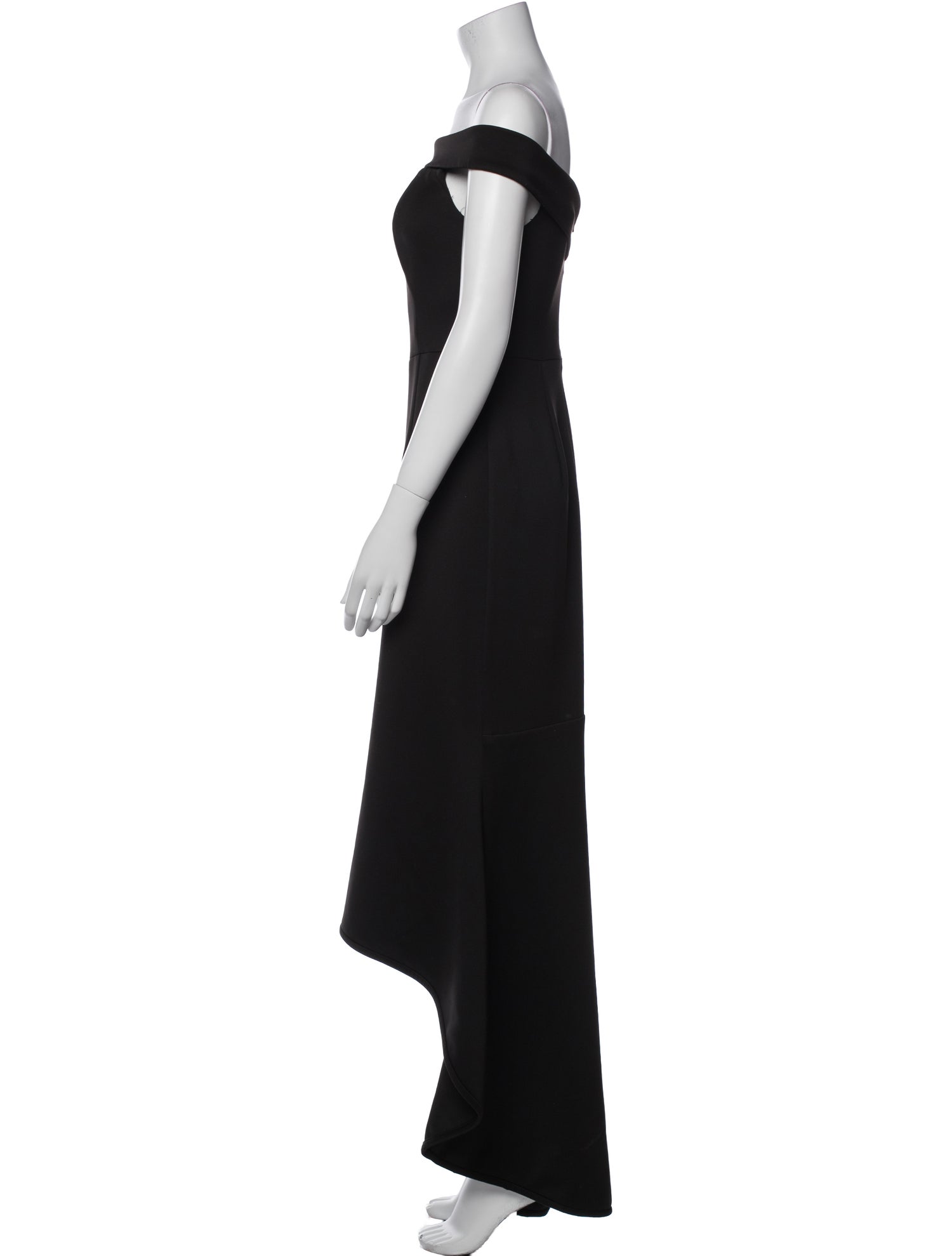 Black Halo Eve by Laurel Berman Off-The-Shoulder Long Dress