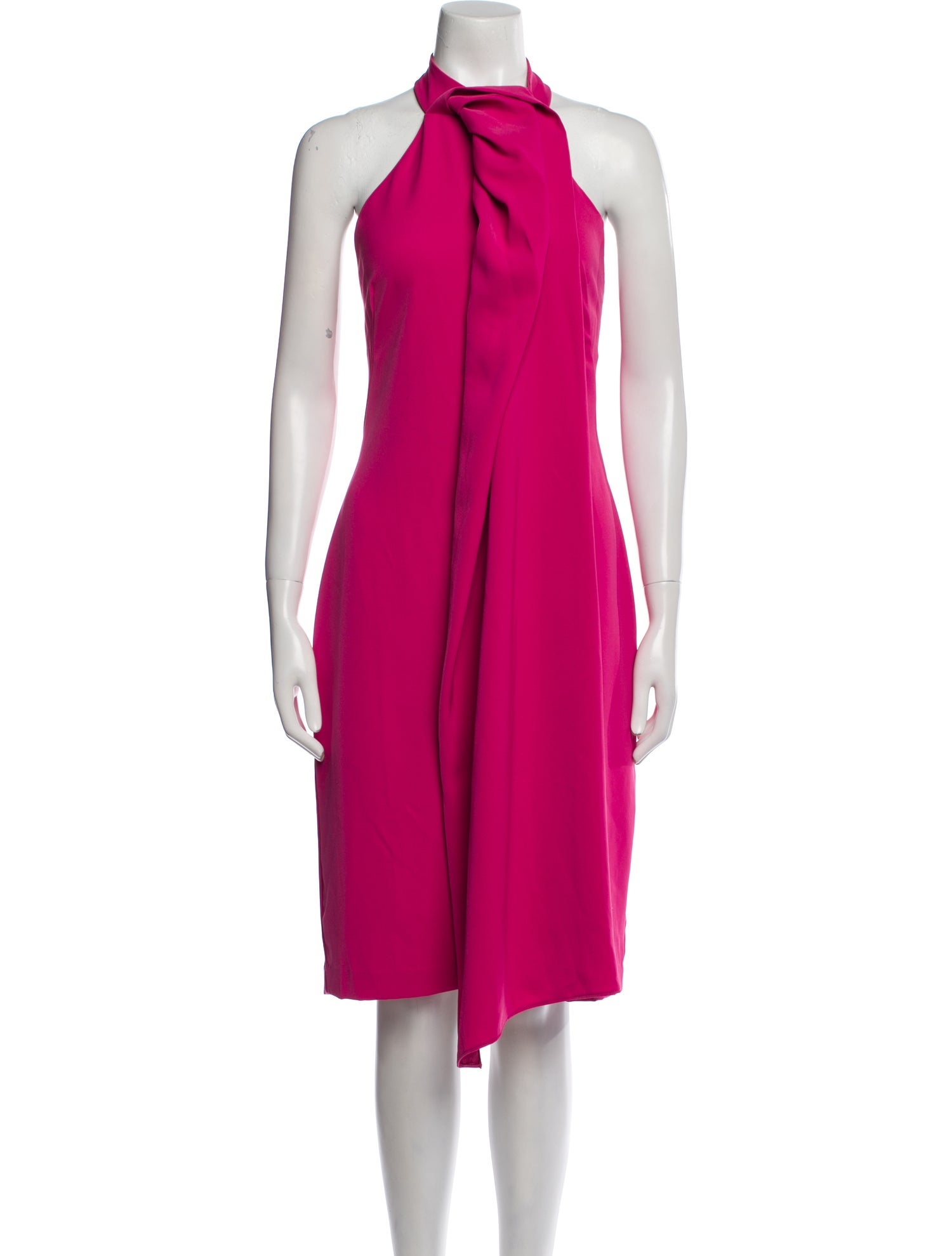 Black Halo Eve by Laurel Berman Mock Neck Midi Length Dress