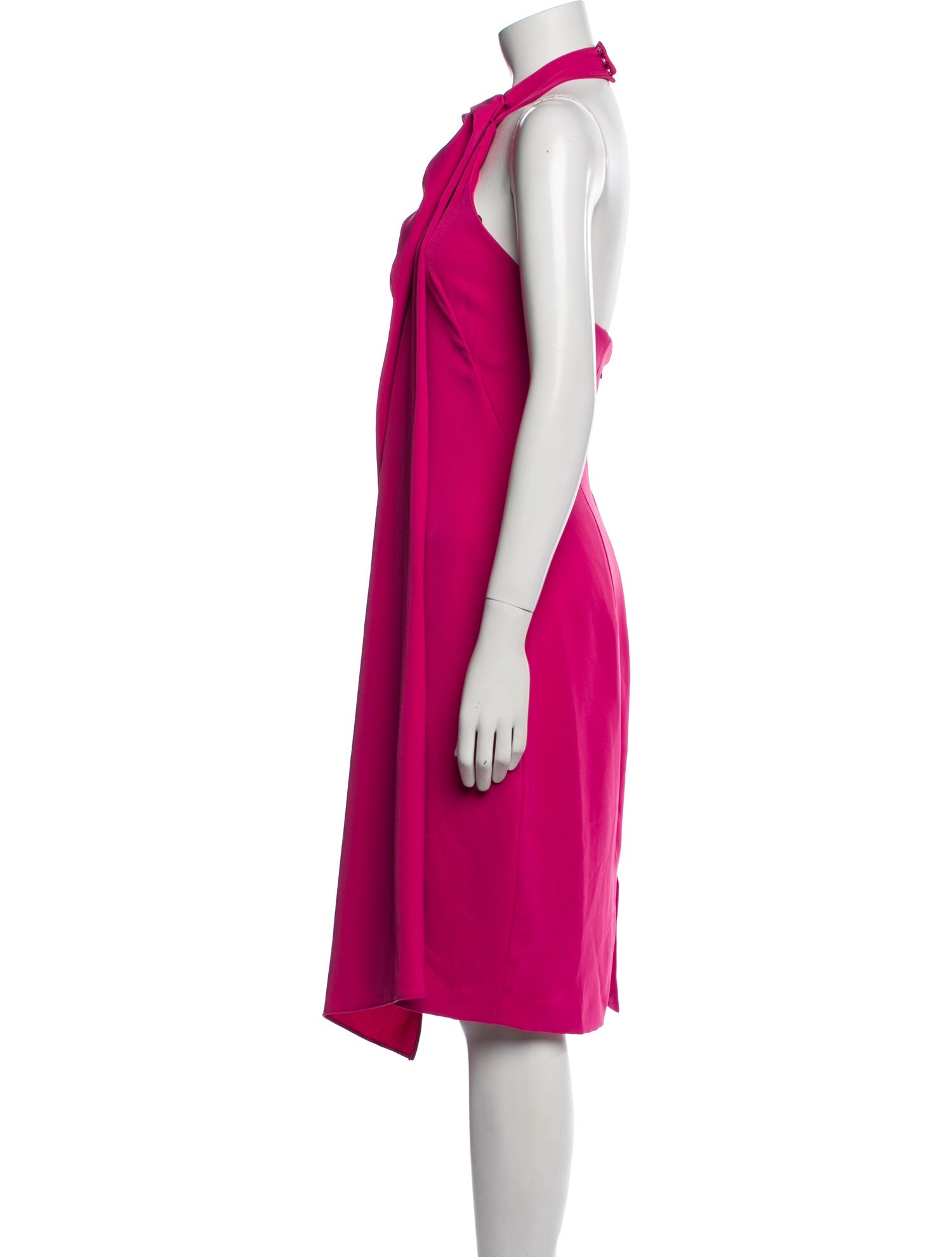 Black Halo Eve by Laurel Berman Mock Neck Midi Length Dress