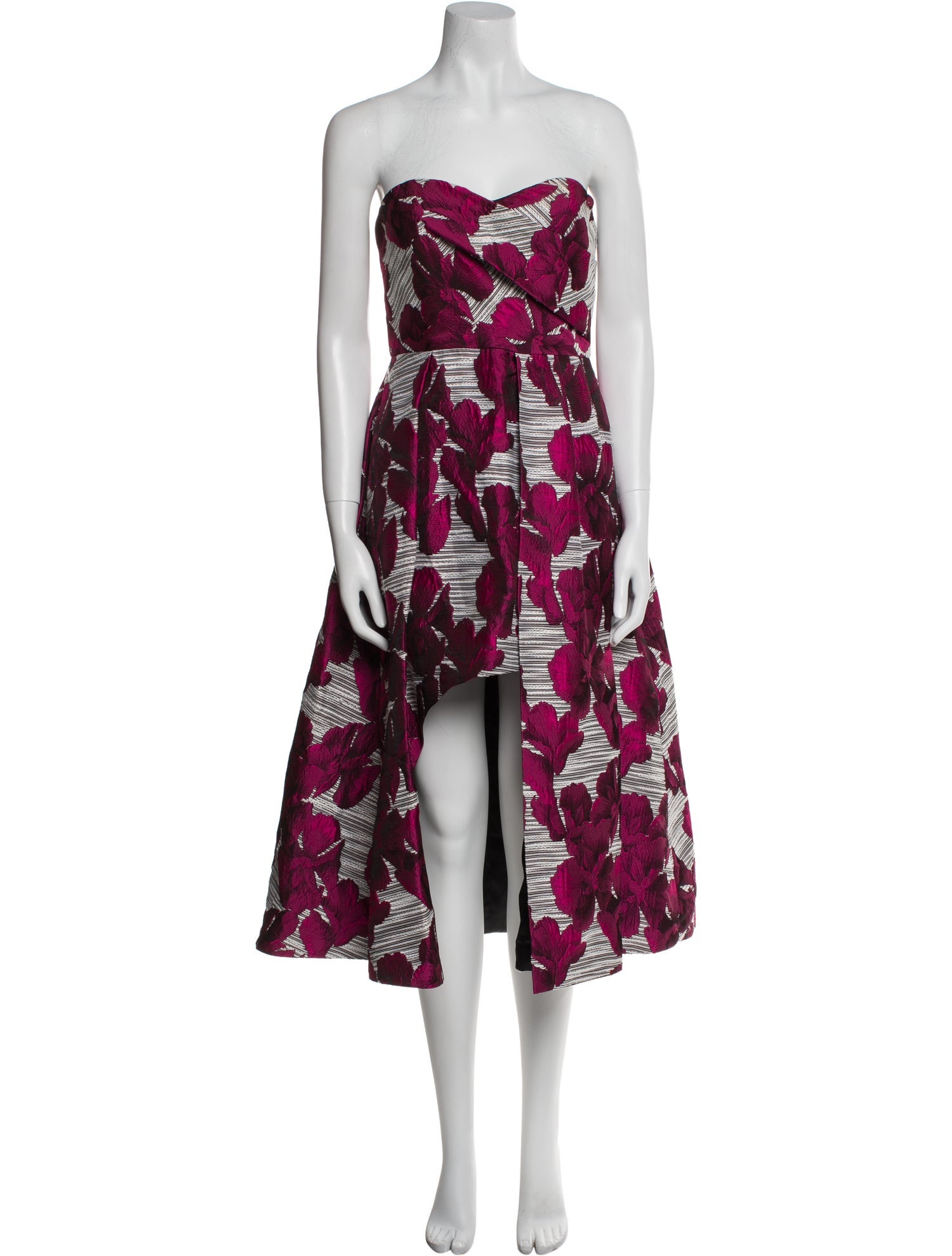 Black Halo Eve by Laurel Berman Floral Print Knee-Length Dress
