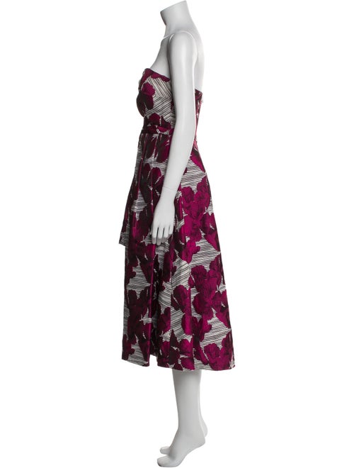 Black Halo Eve by Laurel Berman Floral Print Knee-Length Dress