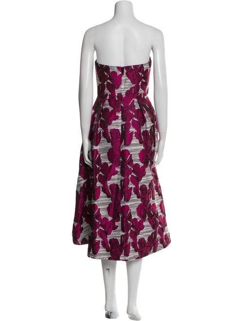 Black Halo Eve by Laurel Berman Floral Print Knee-Length Dress