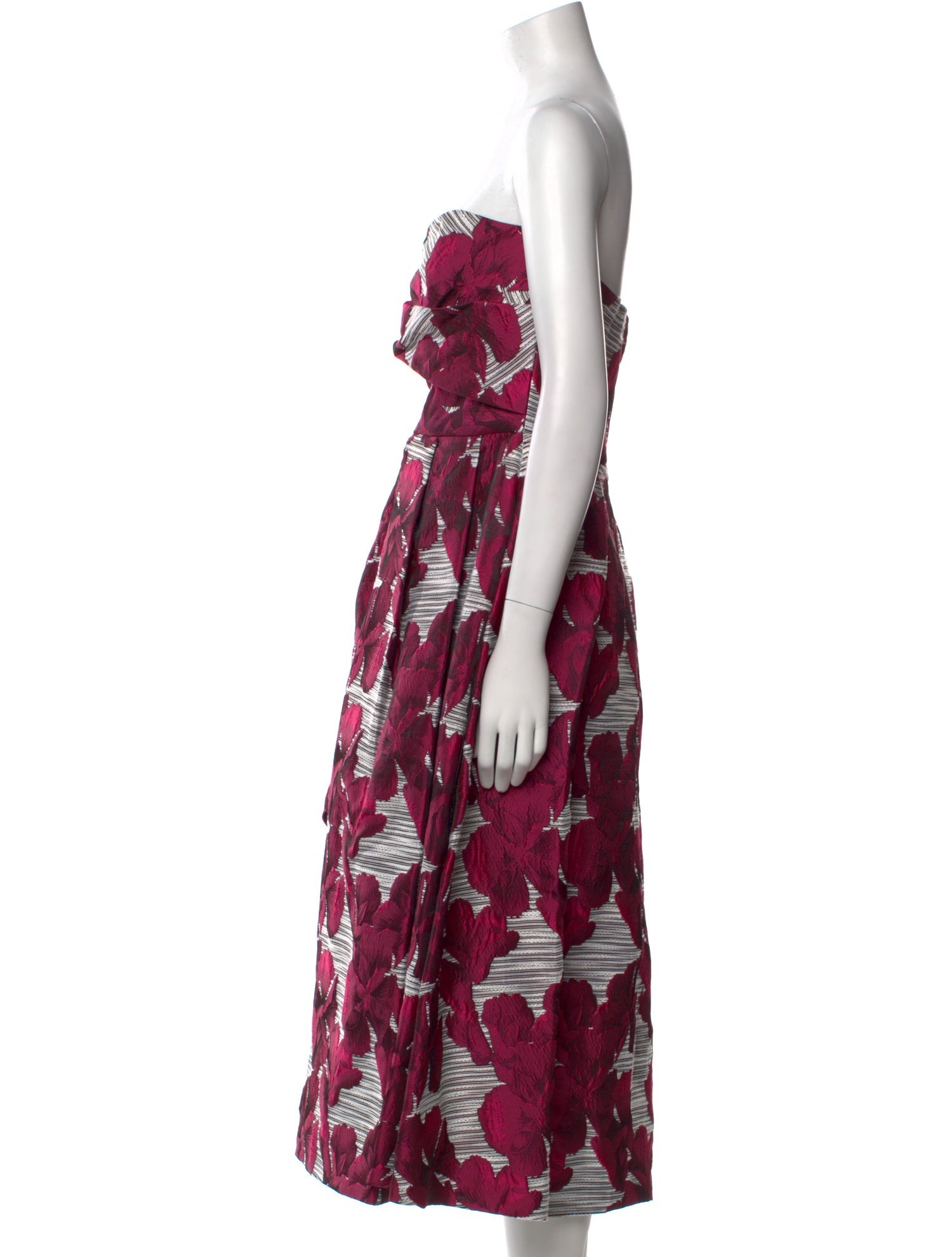 Black Halo Eve by Laurel Berman Floral Print Knee-Length Dress