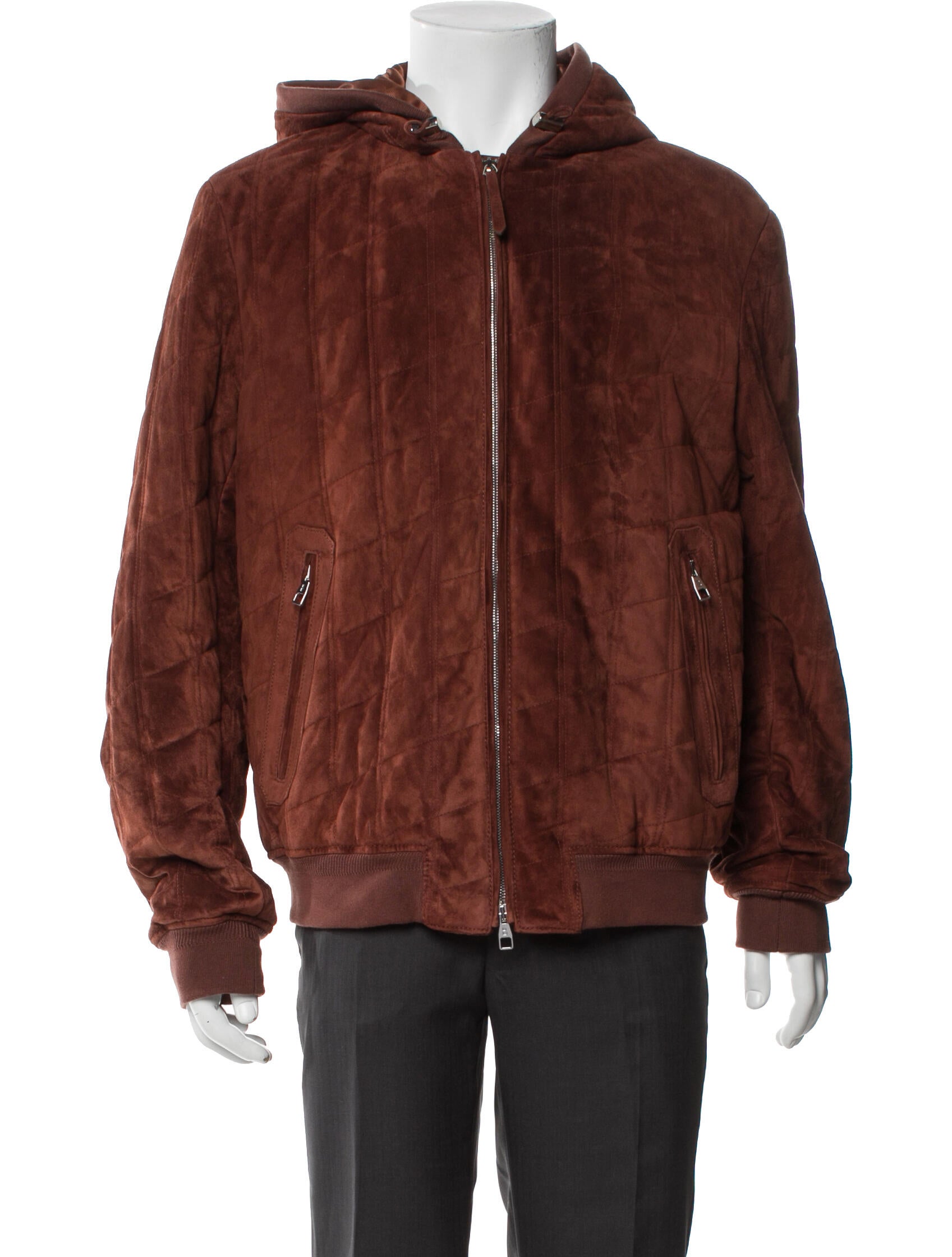 Brett Johnson Suede Bomber Jacket w/ Tags