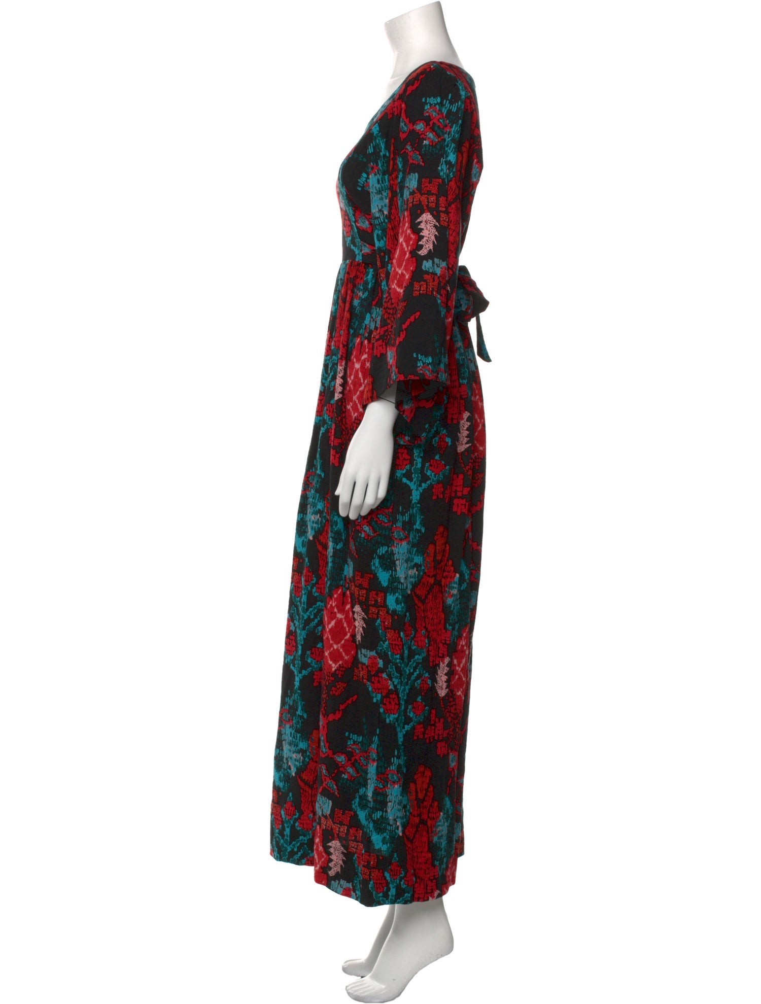 Bel Kazan Floral Print Long Dress