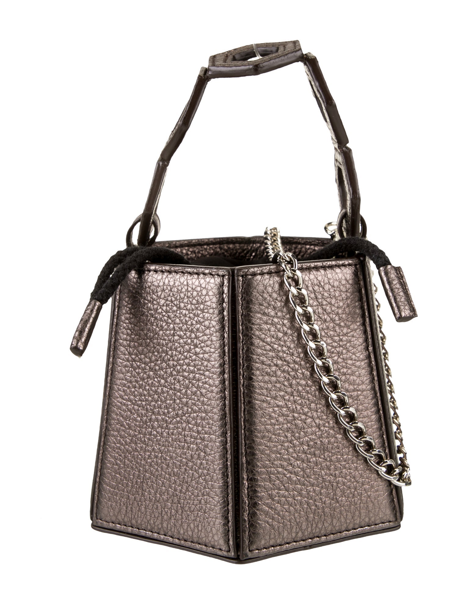 Bee & Kin Leather Bucket Bag - Brown Mini Bags, Handbags - WBKEI20005 ...