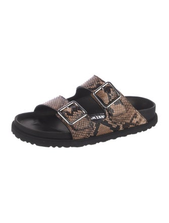 Birkenstock 1774 Snakeskin Printed Slides