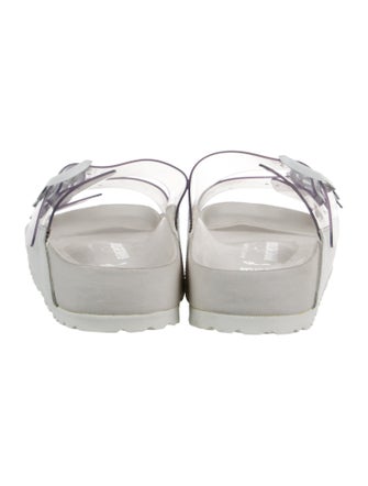 Manolo Blahnik x Birkenstock Leather Cutout Accent Slides