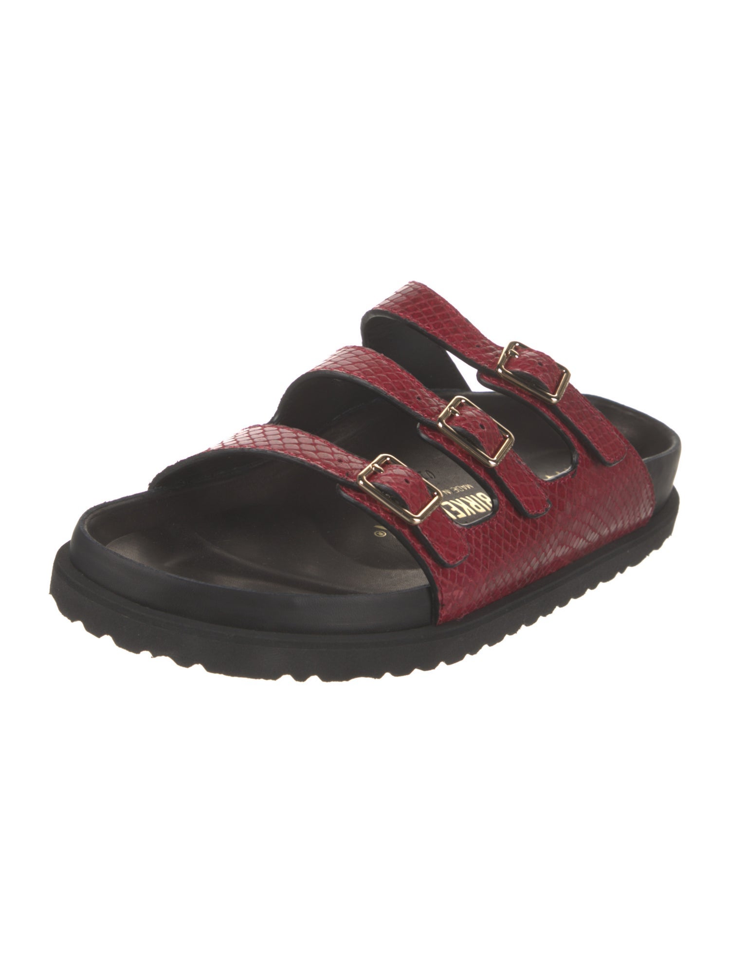 Birkenstock 1774 Embossed Leather Slides