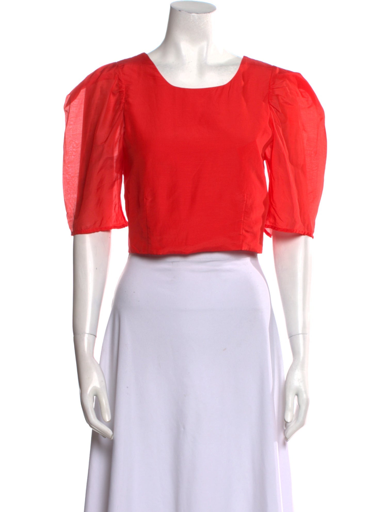 BIRD & KNOLL Scoop Neck Short Sleeve Crop Top w/ Tags