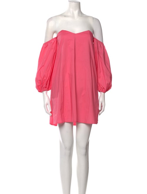 BIRD & KNOLL Off-The-Shoulder Mini Dress