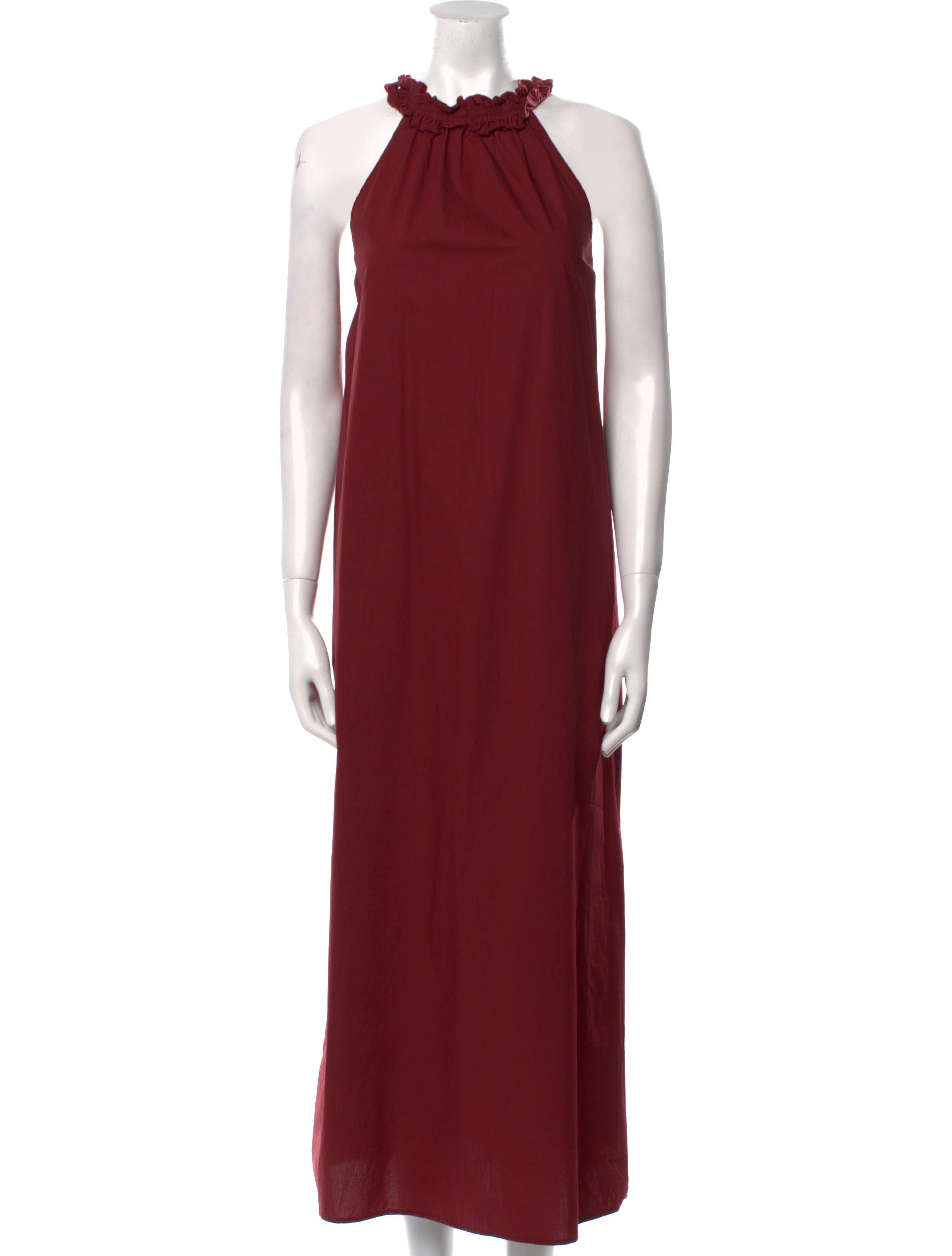 BIRD & KNOLL Halterneck Long Dress
