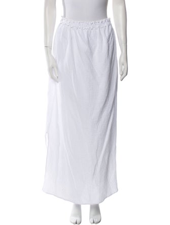 BIRD & KNOLL Ruffle Embellishment Midi Length Skirt