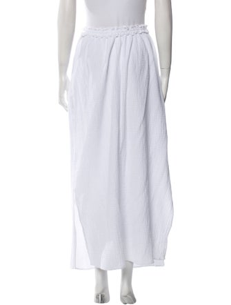 BIRD & KNOLL Ruffle Embellishment Midi Length Skirt