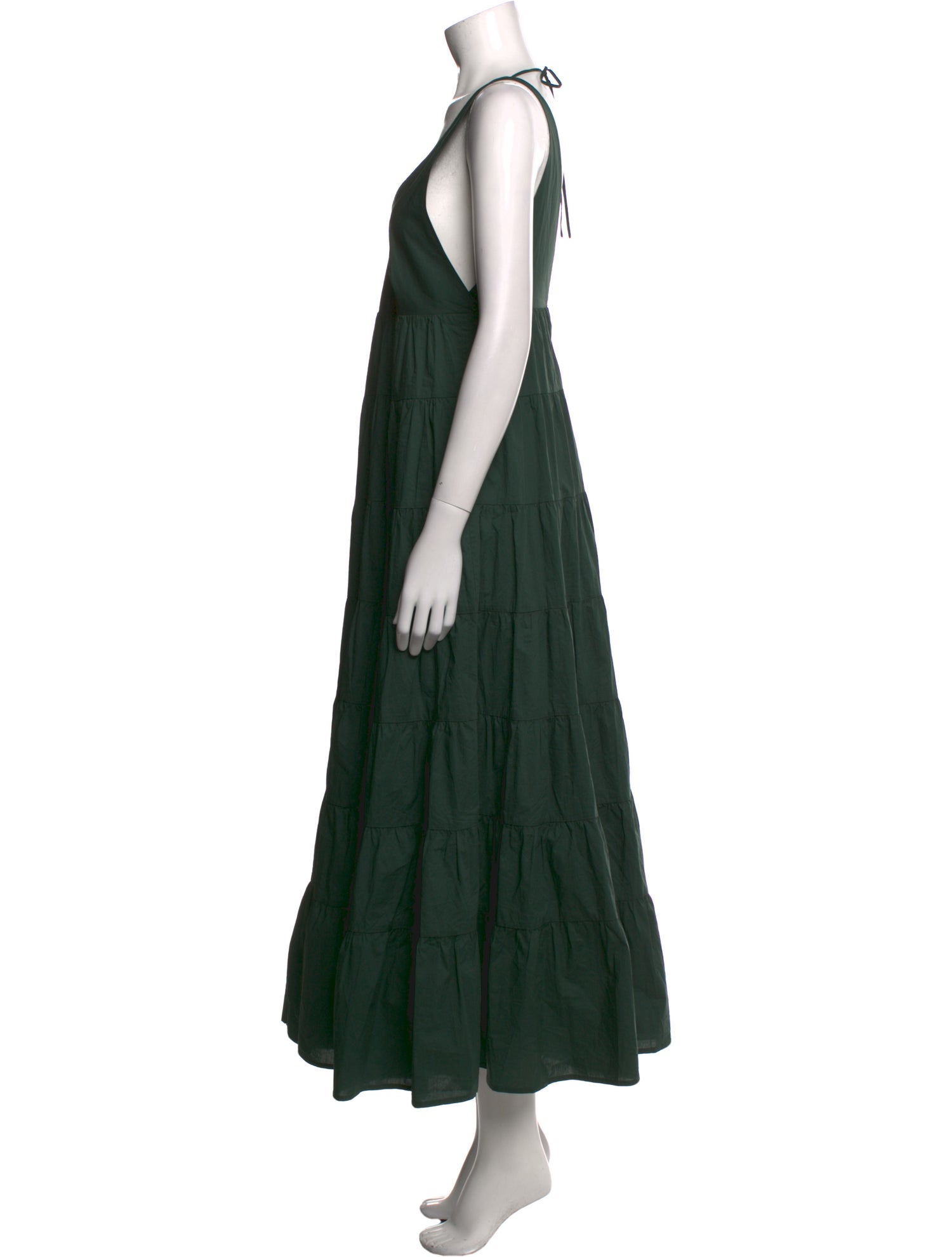 BIRD & KNOLL V-Neck Long Dress