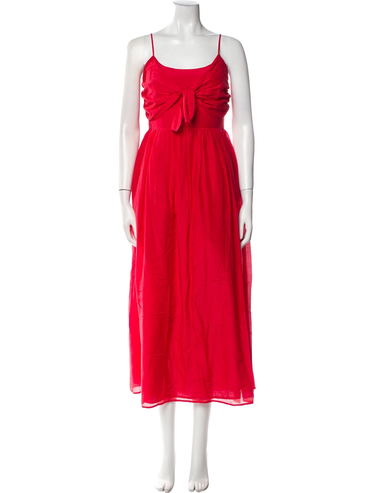 BIRD & KNOLL Square Neckline Long Dress