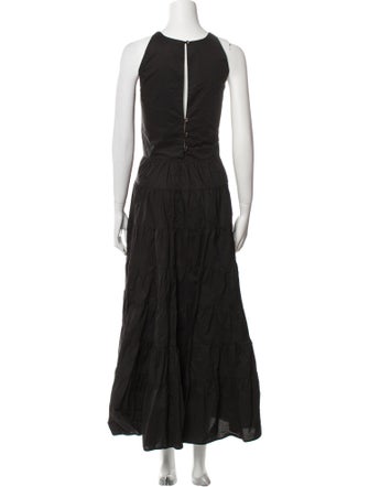 BIRD & KNOLL Ruffle Embellishment Skirt Set