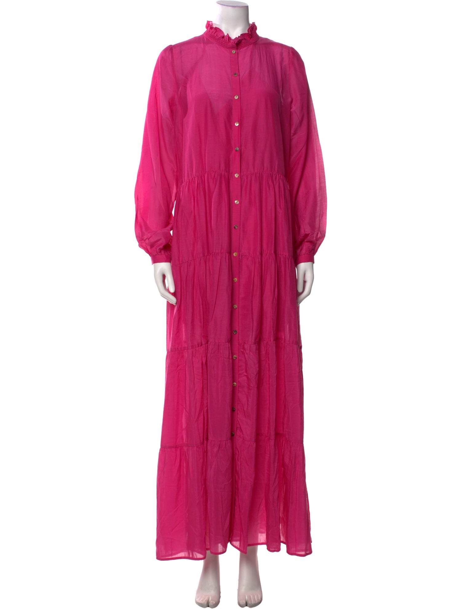 BIRD & KNOLL Mock Neck Long Dress