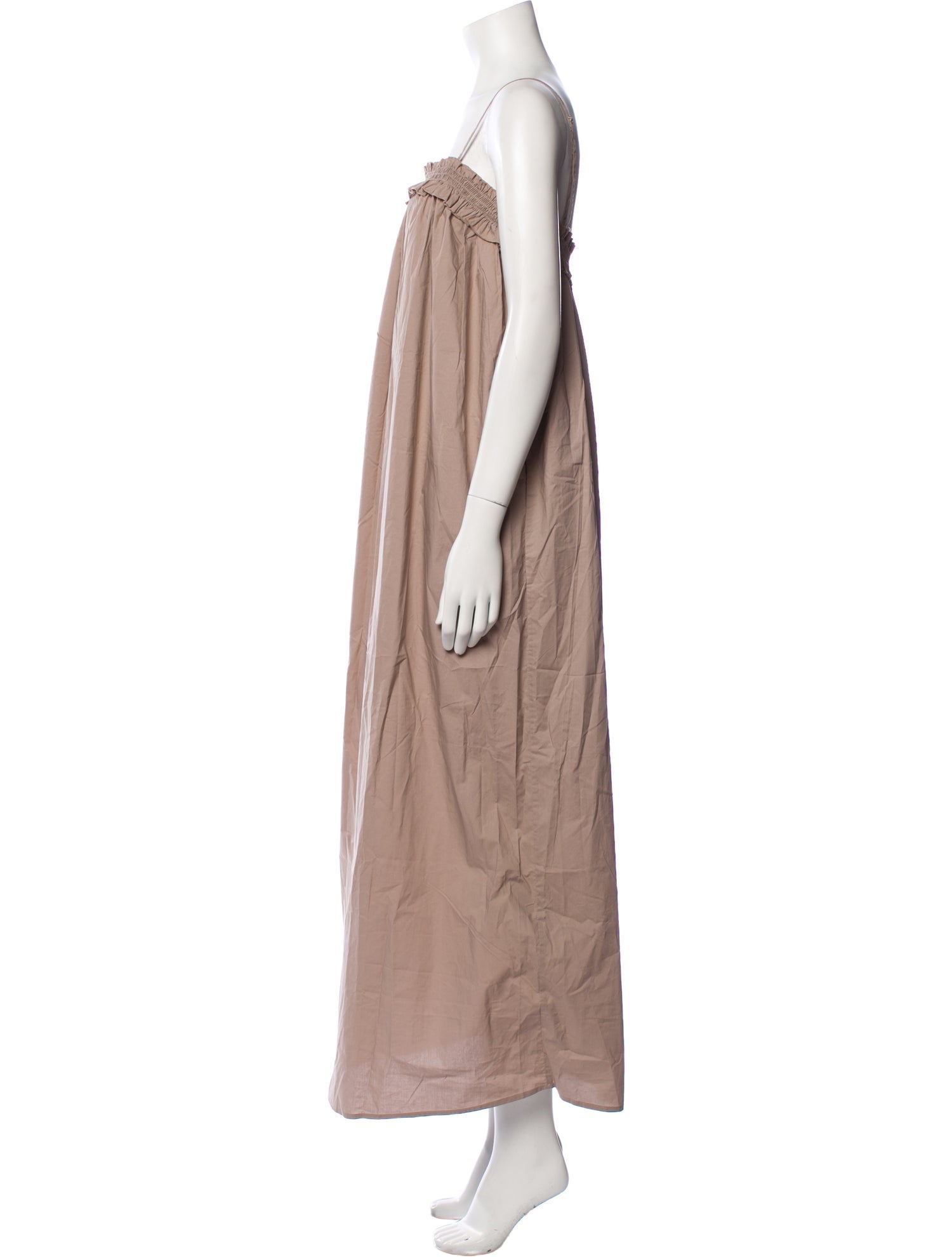 BIRD & KNOLL Square Neckline Long Dress