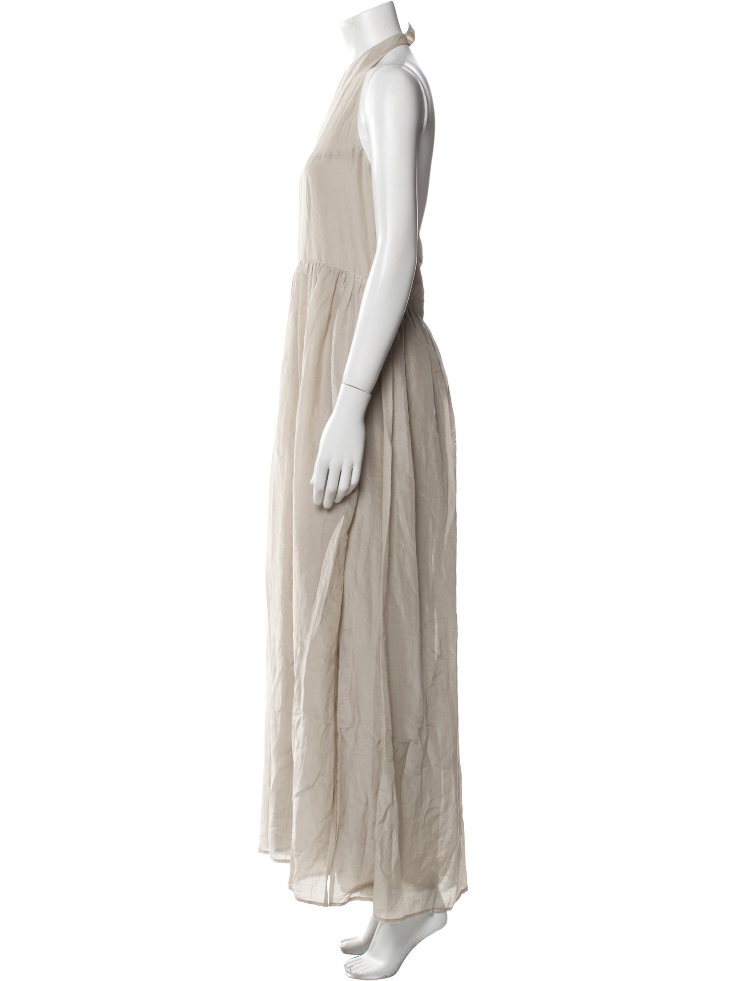 BIRD & KNOLL Halterneck Long Dress