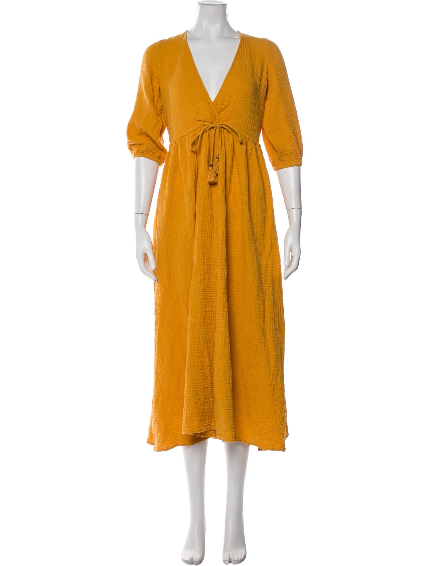 BIRD & KNOLL V-Neck Long Dress