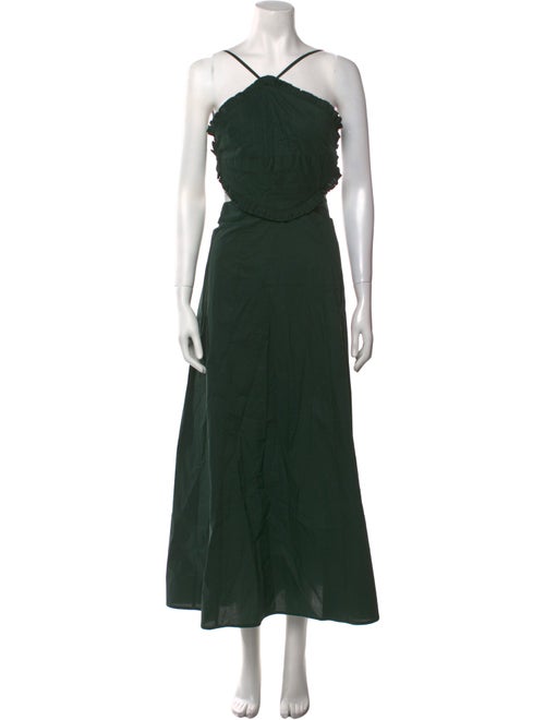 BIRD & KNOLL Halterneck Long Dress