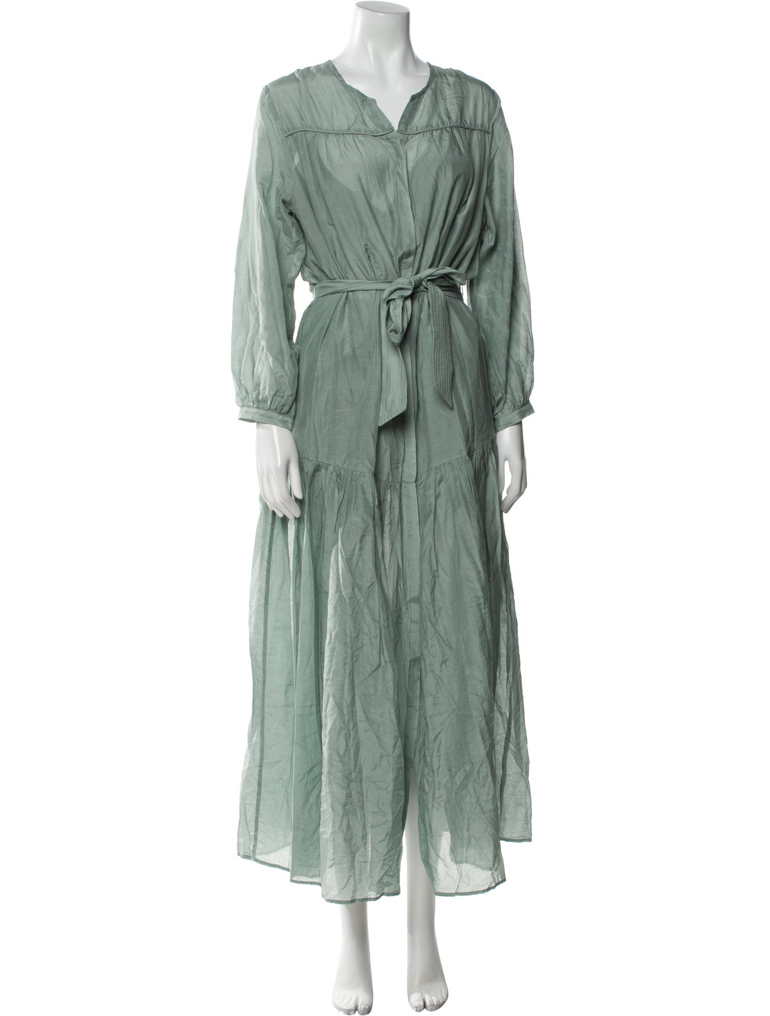 BIRD & KNOLL V-Neck Long Dress