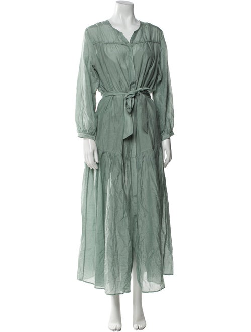 BIRD & KNOLL V-Neck Long Dress