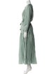BIRD & KNOLL V-Neck Long Dress