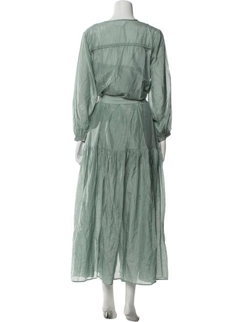 BIRD & KNOLL V-Neck Long Dress