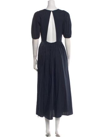 BIRD & KNOLL Crew Neck Long Dress
