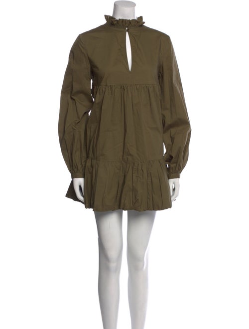 BIRD & KNOLL Mock Neck Mini Dress
