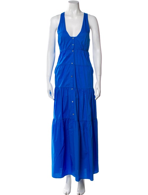 BIRD & KNOLL Scoop Neck Long Dress