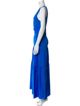 BIRD & KNOLL Scoop Neck Long Dress