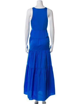 BIRD & KNOLL Scoop Neck Long Dress