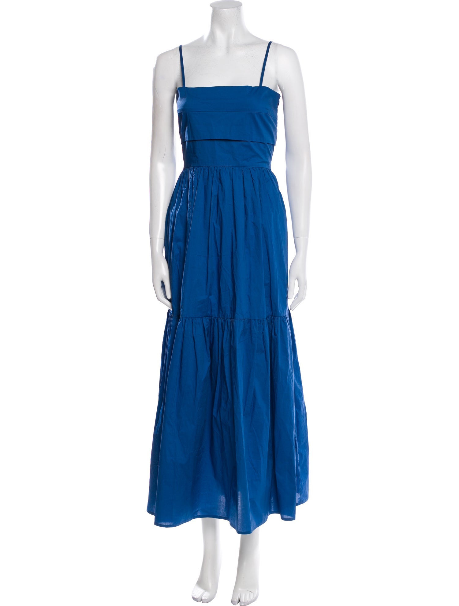 BIRD & KNOLL Square Neckline Long Dress